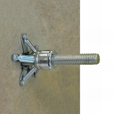 100 Chevilles "BRIK" idéale plaque de plâtre / matériaux creux D. 4 x 32 mm + Vis - Zingué 2