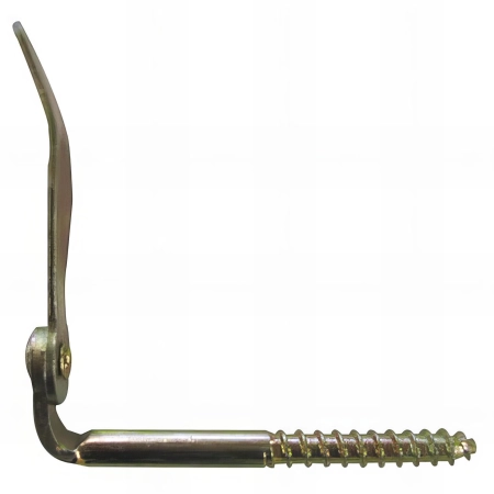 2 Arrêts de volet à visser pour matériaux pleins - Tige D. 10 x 110 mm - Zingué jaune