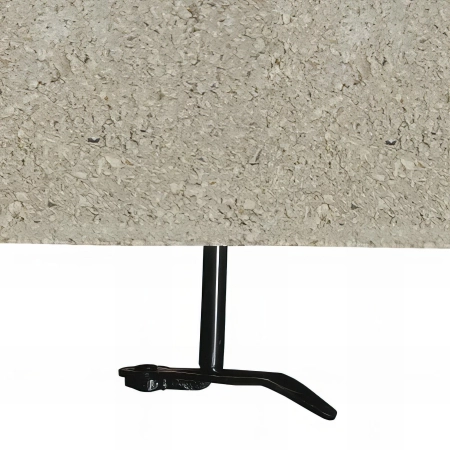 2 Arrêts de volet à visser pour matériaux pleins - Tige D. 10 x 130 mm - Noir