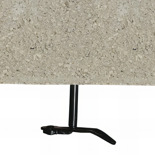 2 Arrêts de volet à visser pour matériaux pleins - Tige D. 10 x 160 mm - Noir