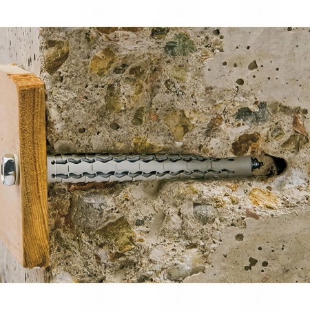 10 Chevilles longues "CQLV" D. 8 x 120 mm + Vis tête fraisée Torx T30 / D. 5,5 x 120 mm - Zingué