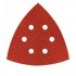 50 triangles abrasifs papier corindon auto-agrippant 6 trous PS 22 K 96 mm Gr 40 - 142134 - Klingspor