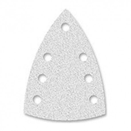 100 triangles abrasifs papier corindon auto-agrippant 7 trous PS 33 CK L. 98 x 148 mm Gr 80 - 215474 - Klingspor