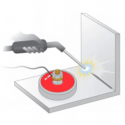 Masse magnétique de soudure D.90 mm - Mod. 4972-MM 2