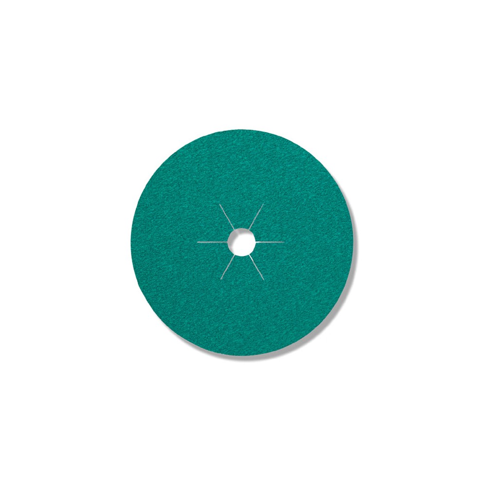 Klingspor FS 966 Lot de 25 disques en fibre de céramique à fixation multiple 125 x 22 mm Grain 40 Trou étoilé 316495