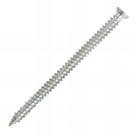 100 vis de fixation directe huisserie, tête fraisée, Inox A4 - 7.5 x 92 mm