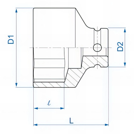 Thermoformé de douilles à chocs 1/2" métriques - 27 pièces
