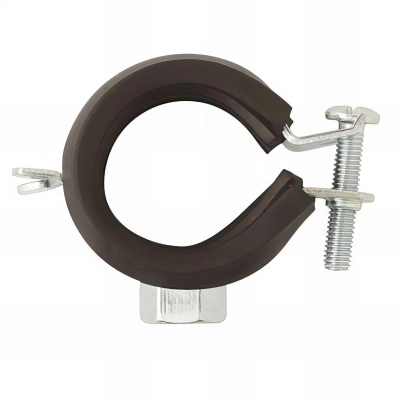 200 colliers simple une vis MKS18, isophonique à charnière - M8 - M10 - Diamètre tube 12 - 17 mm