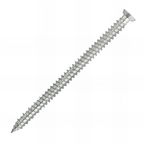 100 vis béton fixation directe spéciale huisserie, tête fraisée, TX30, zingué - 7.5 x 152 mm