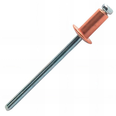 500 rivets aveugles cuivre/acier TP, D. 3.2 x 8 mm - CCD3208 - Scell-it