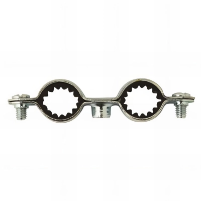 100 colliers de plomberie double isophonique M7 x 150 - 8 x 10 mm
