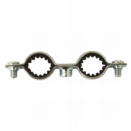 50 colliers de plomberie double isophonique M7 x 150 - 16 x 18 mm