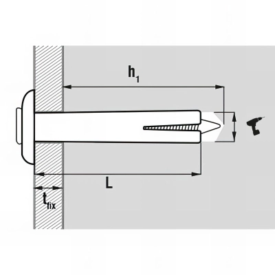 100 chevilles métallique à frapper - 6 x 30 mm 2