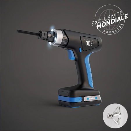 Outil de pose sur batterie E-007-T pour chevilles à expansion sans vis (SANS chargeur ni batterie)