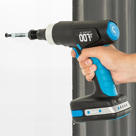 Outil de pose sur batterie E-007-T pour chevilles à expansion sans vis (inclus chargeur et batterie)