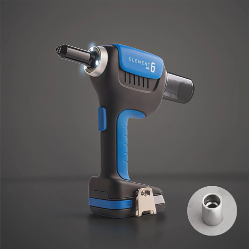 Coffret riveteuse E-6, 2 Batterie 18V Li-Ion - 2.0Ah, chargeur et accessoires