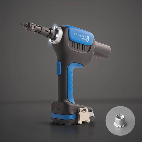 Coffret sertisseuse E-8, 1 batterie élément 18V Li-Ion - 2.0Ah, chargeur et accessoires