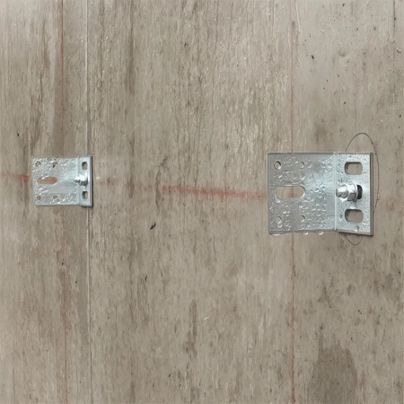 50 équerres de bardage - L. 220 mm