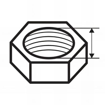 100 écrous 6 pans, zingué blanc - M6 x 100 mm 2