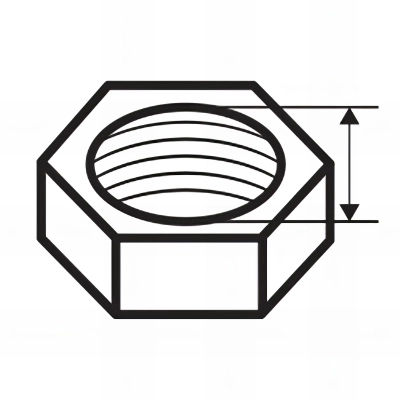 50 écrous 6 pans, zingué blanc - M10 x 150 mm 2