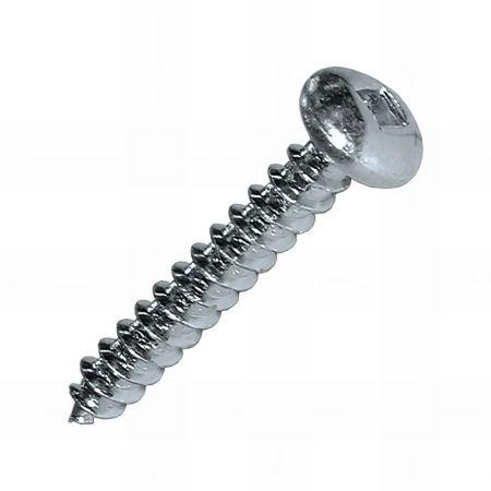 500 vis à tôle tête cylindrique, zingué blanc, SQ2 - 3.9 x 19 mm