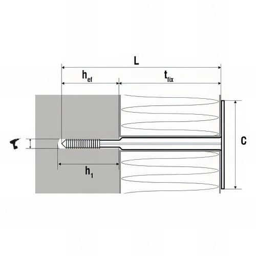 250 fixations d'isolant souple sous bardage sans clou - 8 x 100 mm
