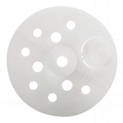 100 rondelles d'isolation extérieur D.60 mm - Rosaces plates en plastique pour vis bois 2