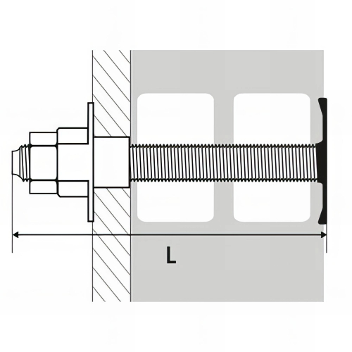 Kit fixation chauffe-eau à sceller - 10 x 140 mm