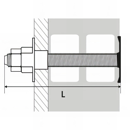 Kit fixation chauffe-eau à sceller - 10 x 140 mm