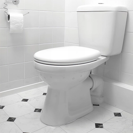 Kit fixation WC/bidet, tête hexagonale fendue - 6 x 80 mm