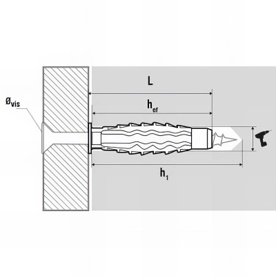 50 chevilles Galaxy quadruple expansion nylon - 12 x 60 mm 2