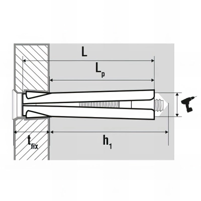 100 chevilles métalliques à cône acier zingué - 10 mm x 152 mm 2