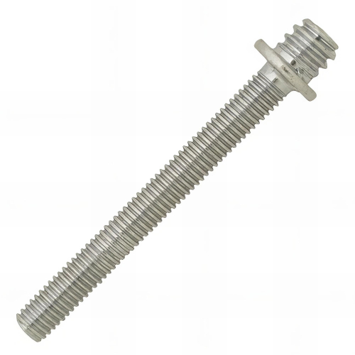 100 pattes vis métaux avec collerette, zingué blanc - M7 x 150 mm - M5 x 50 mm