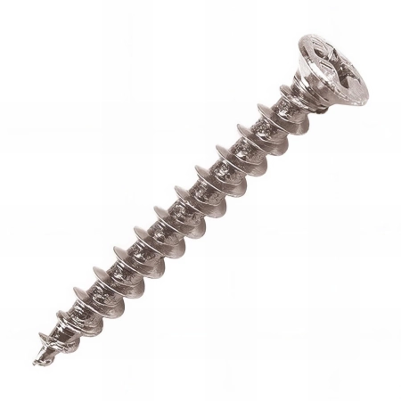 1000 vis PVC plast tête fraisée PH2, inox A2 - 4.2 x 30 mm