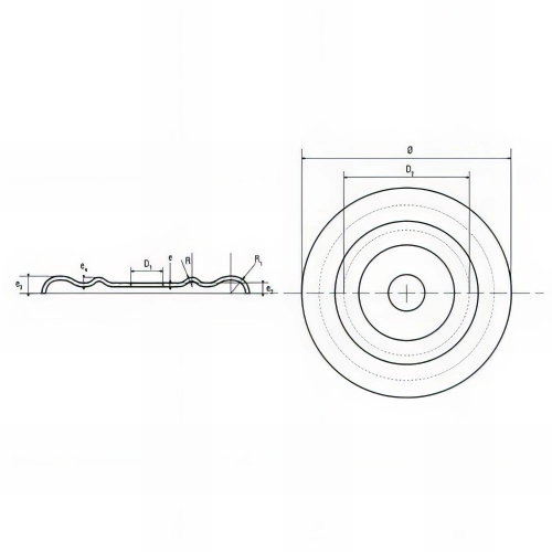 100 rosaces plates - hauteur 30