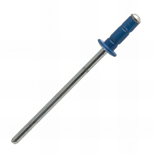 2000 rivets multi-serrage tête plate aluminium/acier- laqué bleu ciel - 3.2 x 8 mm