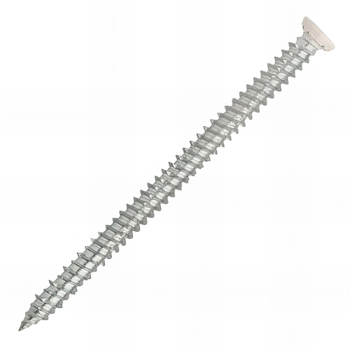100 vis beton fixation directe huisserie, tête fraisée laquée blanc, TX30 - 7.5 x 102 mm