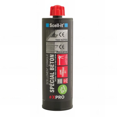 12 cartouches de résine vinylester 420ml Spécial béton - SC-X-PRO420 - Scell-it