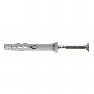 200 chevilles à frapper tête plate 6 x 32 mm + clou - SC-YZP6032 - Scell-it