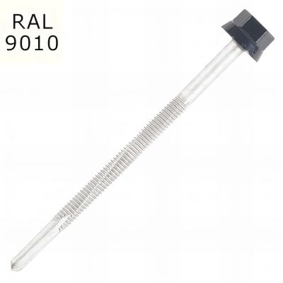 100 Vis pour bacs acier D. 6 mm L. 120 mm ZAMATOP-P TH12 pour l'IPN - RAL 9010