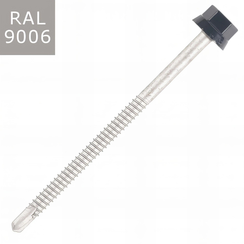 100 Vis pour bacs acier D. 6,3 mm L. 160 mm ZAMATOP-Z TH12 pour le Zed - RAL 9006