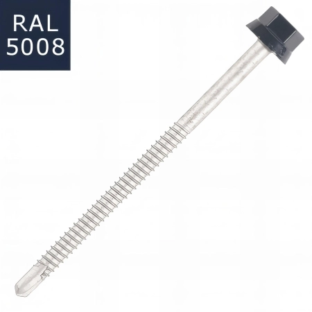 100 Vis pour bacs acier D. 6,3 mm L. 200 mm ZAMATOP-Z TH12 pour le Zed - RAL 5008