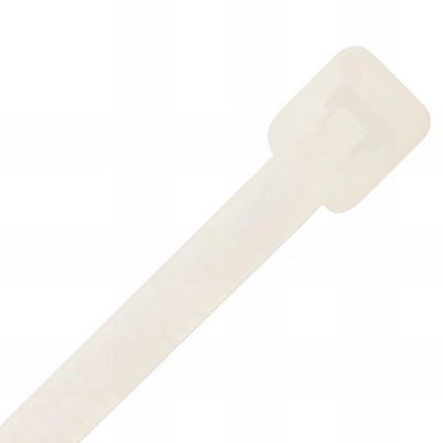 100 colliers de cablage simple polyamide 6.6, blanc - 3,6 x 368 mm