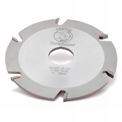 Fraise à rainer pour lamello D. 100 x Ht. 3,97 x Al. 22 mm Z : 6 HM - MFLS - FRAI0001