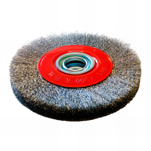 Brosse circulaire D.200 x 20 x 32 mm - Fils de 0,3 mm ondulés Inox - 10306021 - Sidamo