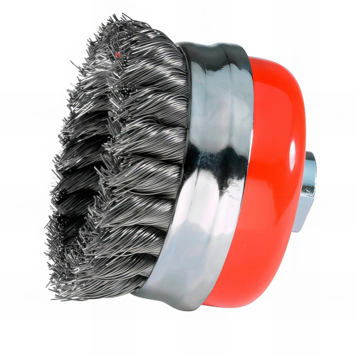 Brosse coupe D.100 mm M14 - Mèches de 0,5 mm torsadées en acier trempé - 10309005 - Sidamo