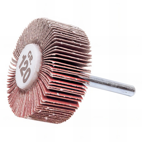 10 roues à lamelles sur tige D.40 x 20 mm Gr 120 A - 10401126 - Sidamo