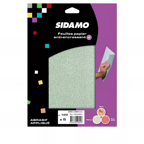 50 feuilles à main papier anti-encrassant + 230 x 280 mm Gr 120 - 10902157 - Sidamo
