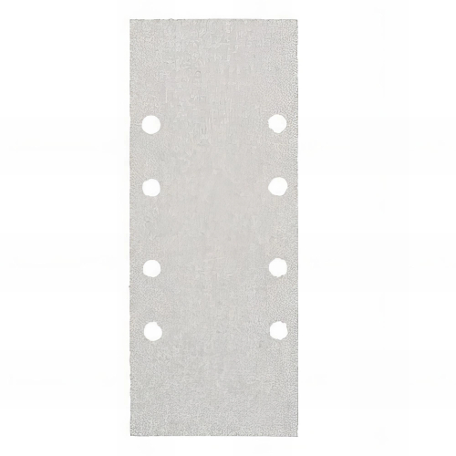 50 patins auto-agrippants perforés 2 x 4 trous 93 x 230 mm Gr 40 Corindon blanc anti-encrassant - 10911095 - Sidamo