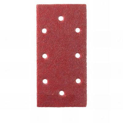 25 patins auto-agrippants perforés 2 x 3 + 2 x 1 trous 93 x 185 mm Gr 120 Corindon - 10960009 - Sidamo